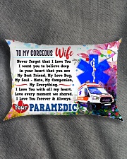 GIFT FOR A PARAMEDIC'S WIFE - PREMIUM Rectangular Pillowcase aos-pillow-rectangle-front-lifestyle-1