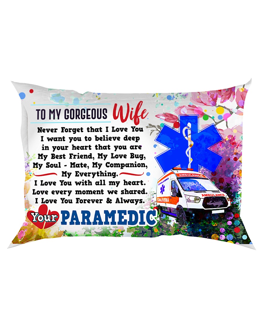 GIFT FOR A PARAMEDIC'S WIFE - PREMIUM Rectangular Pillowcase