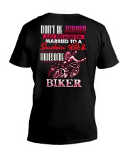 BIKER'S WIFE V-Neck T-Shirt tile
