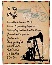 Oilfield Man's Wife Premium Large Fleece Blanket - 60" x 80" front