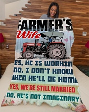 Farmer's Wife Large Fleece Blanket - 60" x 80" aos-coral-fleece-blanket-60x80-lifestyle-front-04