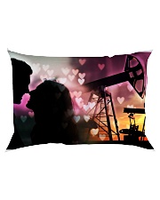 GIFT FOR AN OILFIELD MAN'S GIRLFRIEND - PREMIUM Rectangular Pillowcase back