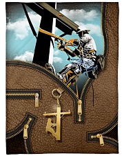 Lineman - Premium Large Fleece Blanket - 60" x 80" front