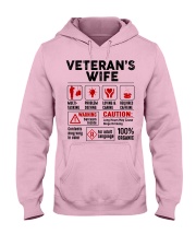 Veteran's Wife Hooded Sweatshirt front