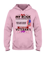 Veteran's Wife Hooded Sweatshirt front