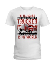 TRUCKER'S WIFE Ladies T-Shirt tile