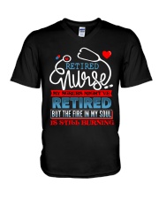 Retired Nurse V-Neck T-Shirt tile