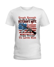 VETERAN'S WIFE Ladies T-Shirt tile