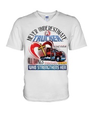 Lady Trucker V-Neck T-Shirt tile