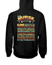 Nurse Practitioner Hooded Sweatshirt back