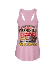 Firefighter's Wife Ladies Flowy Tank tile