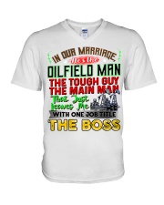 Oilfield Wife V-Neck T-Shirt tile