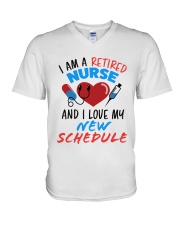 RETIRED NURSE V-Neck T-Shirt tile
