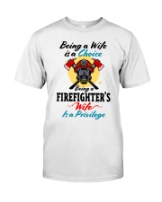 FIREFIGHTER'S WIFE Classic T-Shirt front