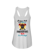 FIREFIGHTER'S WIFE Ladies Flowy Tank tile