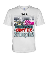 Mechanic's Mom V-Neck T-Shirt tile
