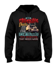 Trucker Hooded Sweatshirt front