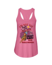 I LOVE RIDING HORSES Ladies Flowy Tank tile