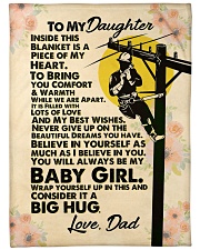 Lineman's Daughter - Black Friday Sale Large Fleece Blanket - 60" x 80" front