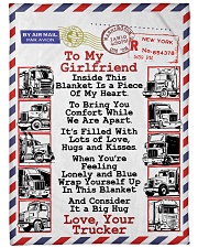 TRUCKER'S GIRLFRIEND Premium Large Fleece Blanket - 60" x 80" front