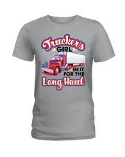 Trucker's Girlfriend Ladies T-Shirt tile