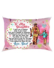 GIFT FOR A FIREFIGHTER'S DAUGHTER - PREMIUM Rectangular Pillowcase back