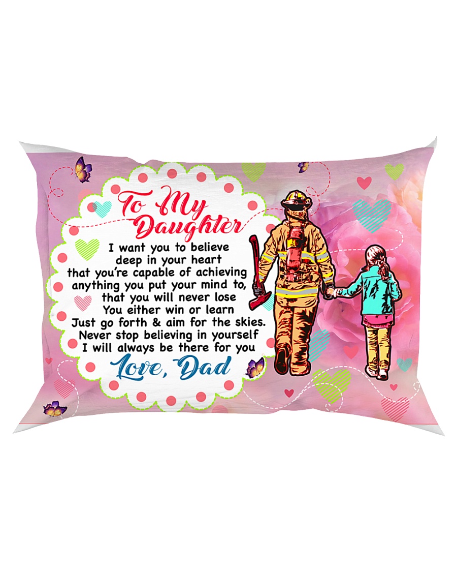 GIFT FOR A FIREFIGHTER'S DAUGHTER - PREMIUM Rectangular Pillowcase