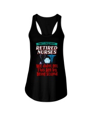 Retired Nurse Ladies Flowy Tank tile