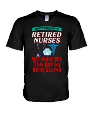 Retired Nurse V-Neck T-Shirt tile