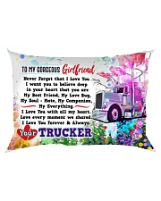 GIFT FOR A TRUCKER'S GIRLFRIEND - PREMIUM Rectangular Pillowcase back