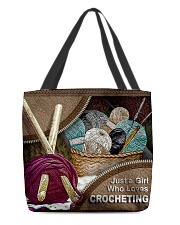 CROCHETING GIRL All-over Tote front