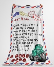 Farmer's Mom Premium Large Fleece Blanket - 60" x 80" aos-coral-fleece-blanket-60x80-lifestyle-front-10