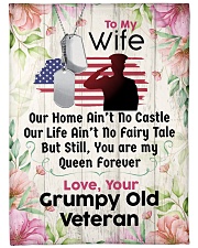 Veteran's Wife Premium Large Fleece Blanket - 60" x 80" front
