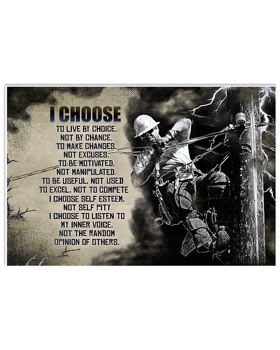 LINEMAN 36x24 Poster