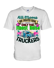Trucker's Mom V-Neck T-Shirt tile