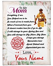 Firefighter's Mom Premium Large Fleece Blanket - 60" x 80" front