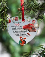 Trucker's Wife - Heart ornament - single (porcelain) aos-heart-ornament-single-porcelain-lifestyles-07