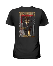 FIREFIGHTER'S GIRLFRIEND - I'M THE WOLF Ladies T-Shirt thumbnail
