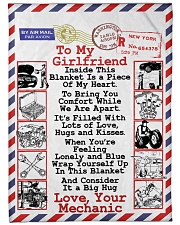 Mechanic's Girlfriend Premium Large Fleece Blanket - 60" x 80" front