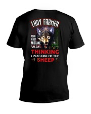 LADY FARMER - I'M THE WOLF V-Neck T-Shirt thumbnail