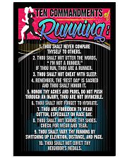 RUNNING COMMANDMENTS - PREMIUM 11x17 Poster front
