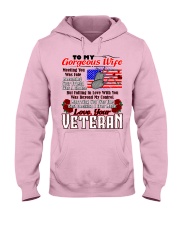 Veteran's Wife Hooded Sweatshirt front