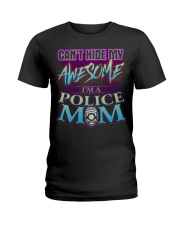 AWESOME POLICE MOM Ladies T-Shirt thumbnail