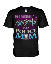 AWESOME POLICE MOM V-Neck T-Shirt thumbnail