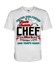 Chef's Girlfriend V-Neck T-Shirt tile