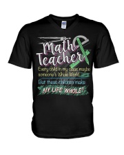 MATH TEACHER - PAST BUYERS EXCLUSIVE V-Neck T-Shirt thumbnail