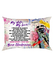 GIFT FOR AN ELECTRICIAN'S WIFE - PREMIUM Rectangular Pillowcase back