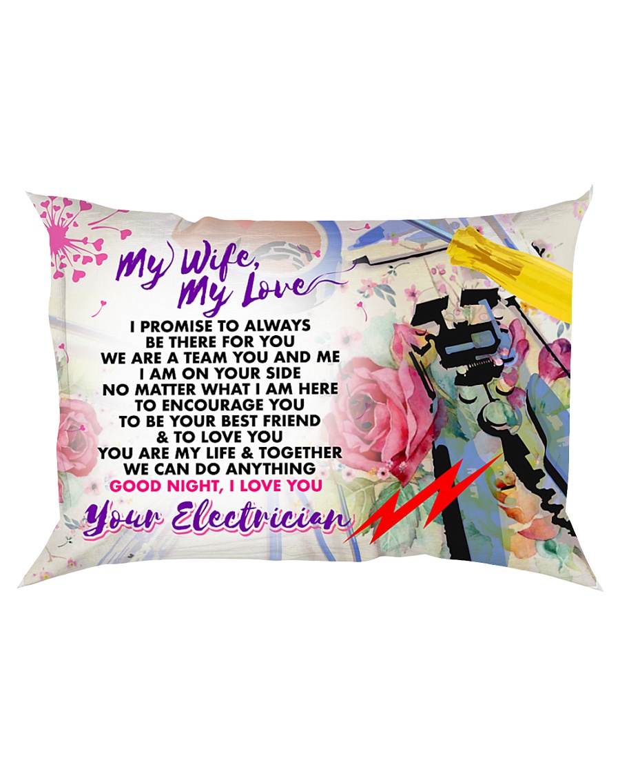 GIFT FOR AN ELECTRICIAN'S WIFE - PREMIUM Rectangular Pillowcase
