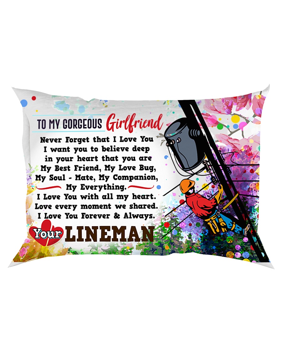GIFT FOR A LINEMAN'S GIRLFRIEND- PREMIUM Rectangular Pillowcase