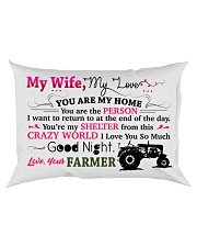 GIFT FOR A FARMER'S WIFE - PREMIUM Rectangular Pillowcase back